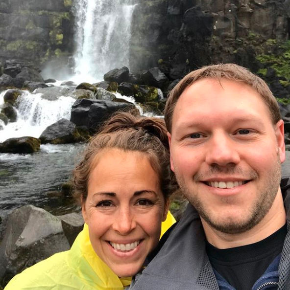 Heather Tesch with her suspected husband.